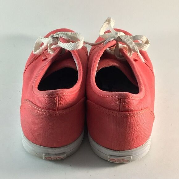 Vans off the wall womens lace up shoes skate sneakers red size 8.5 TB4R - Picture 5 of 9